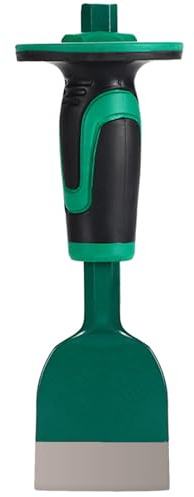 CogniForge Heavy Duty Masonry Chisel,9 Inch Brick Chisel With Hand Protector,for Demolition,Masonry,Carving,Concrete (Green)