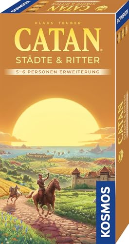 KOSMOS 685133 Catan - Städte und Ritter Ergänzung für 5-6 Personen, Ergänzung zur Catan Erweiterung Städte & Ritter, ab 12 Jahre für 2-6 Personen, Siedler von Catan