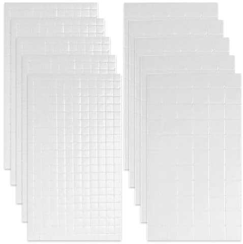CWWYQ 10 Sheets Sticky Foam Pads, Double Sided Sticky Pads, Double Sided Tacky Foam Craft