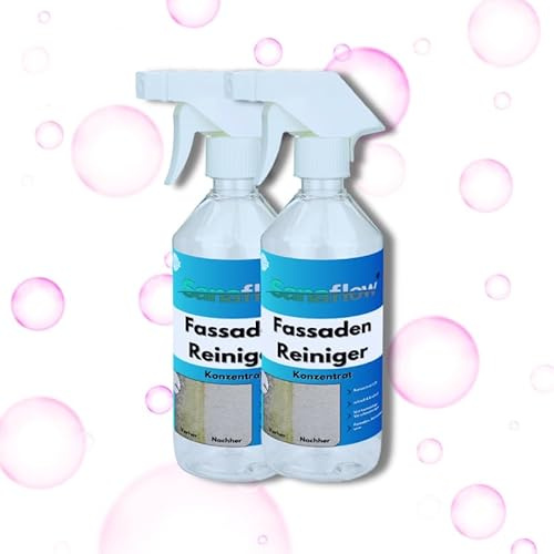 2x500ml Fassadenreiniger für alle Arten von Hausfassaden – für ein gepflegtes und ansprechendes Haus