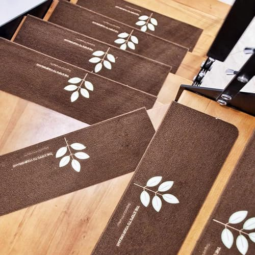 Obliqwin Tappetino Autoadesivo per Scale - 5 pezzi Long Tappetini Luminosi Antiscivolo Per Scale Tappetino per Scale Protezione Interne In Gradini Legno per Bambini Anziani e Animali