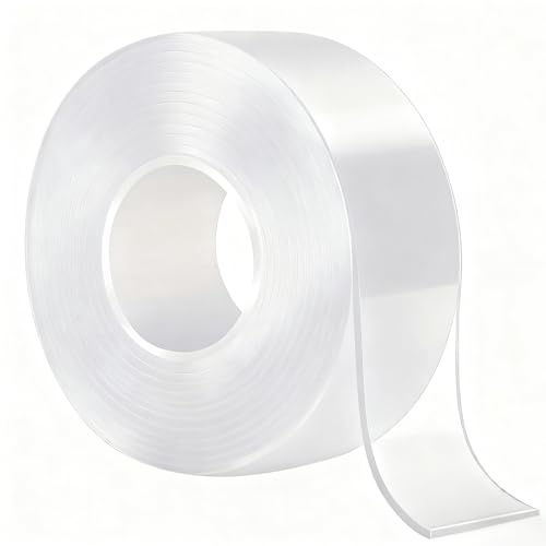 Nano Adhesive Tape (3M x 30MM x 2MM), Reusable Double-Sided Tape for Heavy Duty, Clear and Strong, Ideal for Home, Office Use and DIY Projects