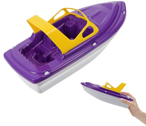 FUNNETOYU Juguete de Barco de de Plástico para Baño Infantil Divertido y la Discriminación de Colores para Piscina y Playa Regalo para Niñas