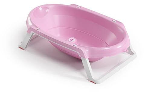 Ok Baby Onda Slim Baby-Badewanne Babywanne Babybadewanne Reisebadewanne Wanne faltbar, Pink