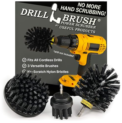 Cleaning Accessories - Industrial Brush - Baked on Food Remover - Electric Smoker - Smokers and Grills - Drill Brush - BBQ Cleaning Kit - Rust Remover - Hard Water, Calcium, Mineral, and Stain Remover