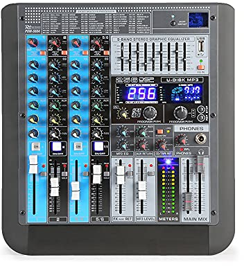 Power Dynamics PDM-S604 - Console de Mixage Professionnelle Analogique 6 Canaux