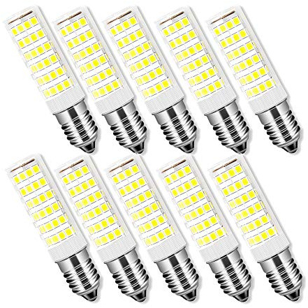 ENGEYA 10er Pack 7W E14 LED Birnen,SMD 2835 5 Watt Mais Leuchtmittel,Kaltweiß 6000k AC 220-240V 650 Lumen,Energiesparlampe,ersetzt 65W Glühlampen,Nicht Dimmbar