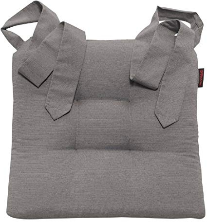 Magma Heimtextil Stuhlkissen Sitzkissen Schleifenband Auflage Polster Stuhl Stuhlauflage Rattanstühle extra dick robust Esszimmerstühle Indoor Outdoor