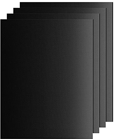 SPGOOD Lot de 4 tapis de cuisson pour barbecue - 50 x 40 cm - Tapis en téflon, 100 % antiadhésif et sans PFOA - Résiste à des températures allant jusqu'à 260 °C