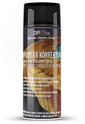 Spray correcteur anti-bulles en résine époxy - 400 ml - Élimine efficacement les bulles d'air sur les surfaces en résine époxy.