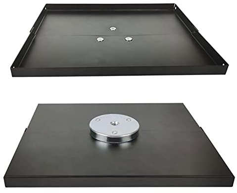 POHOVE Supporto pieghevole per computer portatile, portatile, per videoproiettore, supporto per piattaforma, per treppiedi, palette, attrezzatura da DJ e mixer, dispositivi di amplificazione (nero)