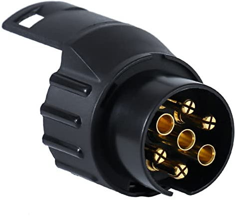 Woola Anhängerkupplungen 7 Polig auf 13 Polig 12V Adapter für PKW AHK Anhänger Trailer Adapter 7 auf 13 polig Anhängerstecker Adapter