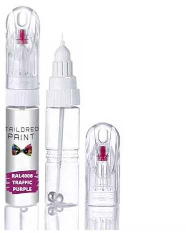 RAL4006 Traffic Purple Multi Surface Touch Up Paint Pen All in 1 Interior & Exterior Wood, Metal, Plastic, uPVC, Ceramic All Weather Satin 60% Semi-Sheen