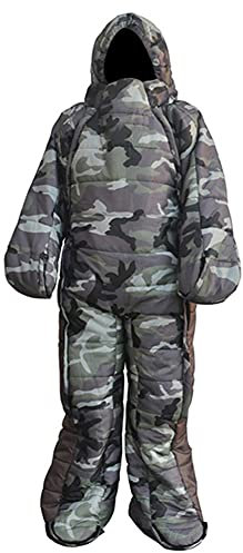 Frdun Schlafsack für Erwachsene, 4-Jahreszeiten, tragbarer Schlafsack für Erwachsene, warmer Camping-Schlafsack, einfarbiger Campingsack, kann als Daunendecke verwendet werden