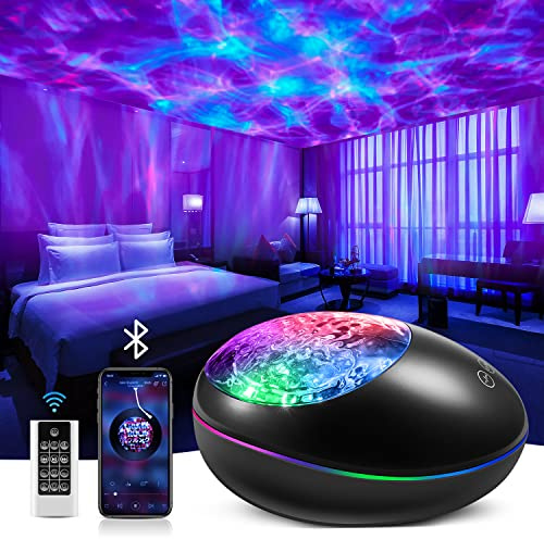 【Birthday Gifts for Kids】 Galaxy Projector, 24 Lighting Modes Night Light Projector, 10 White Noise + HiFi Bluetooth Speaker Galaxy Light Projector for Bedroom Lights, Room Decor Teen Girl Gifts