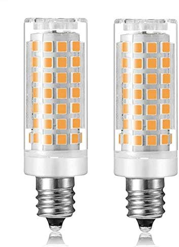 Bonping 2 Pack E11 LED Bulb Not-Dimmable Mini Candelabra Bulbs/for Ceiling Fan, Chandelier Lighting, Pendants, Table Lamps,S3108 Replacement Q75CL/MC -JD T4 E11 Mini Candelabra Base (Cool White)