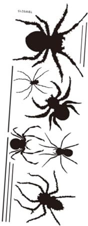 OSALADI 1 Blatt Schwarze Spinne Wandtattoo gruselige Halloween-Aufkleber Wandtattoos Wanddeko Halloween halloween-dekoration PVC-Wandaufkleber Halloween-Spinnenaufkleber Fenster schmücken