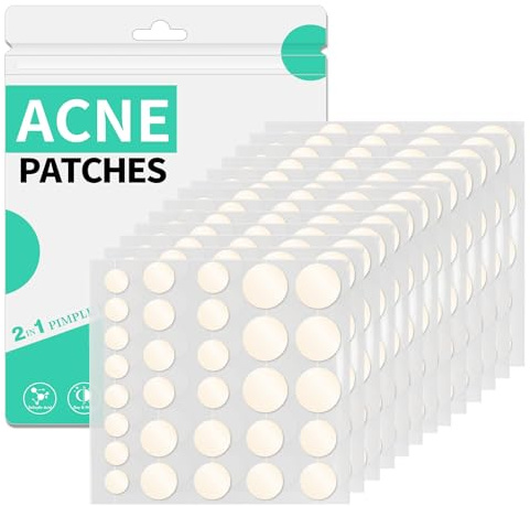 300 Stück Pimple Patches Hydrokolloid Unsichtbare Pickel Patch mit Teebaumöl Tag und Nacht Verwenden Pimple Patch Akne Patches Wasserdichte Atmungsaktive Acne Patch Pflaster Anti | 2 in 1 Tag und Nacht Fast Aufkleber Körner Gesicht wasserdicht atmungsaktiv und unsichtbar mit Teebaumöl