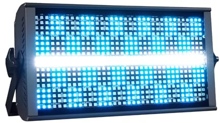 Stage Light Bar LED 200W DJ Strobe Light 768 LEDs RGBW DJ Lights with 46 Zones Chasing, Wash Lighting Uplights Sound Activated DMX 512 for Stage Lighting Bars Party Wedding Show