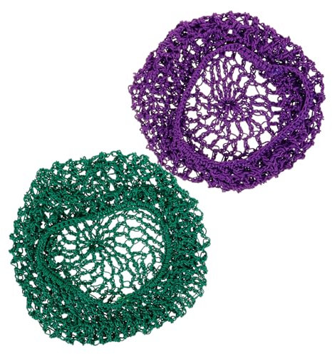 LALADEFIEE 2stücke Netz-schlafhaube Lange Schlafmütze Haarschutz Netzmütze Haarschutzmütze Handgefertigte Häkelnetzmütze Für