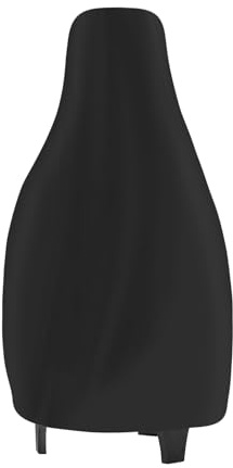 22 Inch Fire Pit Chiminea Cover Outdoor Waterproof Chiminea Fire Pit Cover Heavy Duty Chiminea Protection Cover with Drawstring Black