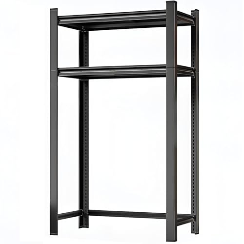 Lavatrice Scaffale Tamburo Lavastoviglie Ripiano Di Stoccaggio, Scaffale Per Incolonnamento Lavatrice E Asciugatrice, Materiale In Acciaio Al Carbonio, Risparmia Spazio, Facile Da Installare(Black,60x