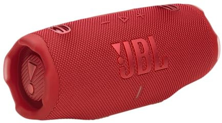 JBL Charge 6, Enceinte Bluetooth Portable sans Fil, 28 h d’autonomie, étanche IP68, résistante à la poussière et aux Chocs, Son JBL Pro avec IA Sound Boost, Connexion Multi-Enceintes Auracast, Rouge