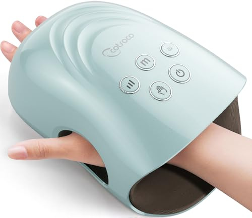 cotsoco Masajeador de manos – 3 tamaños de masaje, masajeador de manos inalámbrico con calor y compresión para artritis y túnel carpiano, regalo para hombres, mujeres, amigos de la familia, relajación