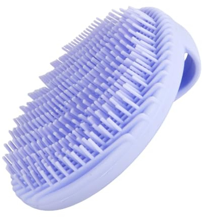 Spazzola per il Corpo in Silicone con Manico Anello, Spazzola Bagno Doccia Esfoliante a 2 Lati, Scrub Corpo da Bagno, spazzola massaggiante per tutti i tipi di