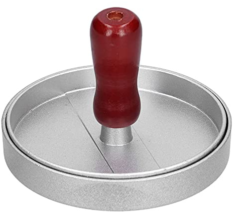 ANKROYU Presse à Hamburger antiadhésive, ustensile de Cuisine Professionnel, Moule à Hamburger avec Manche en Bois de Rose, Outil de Cuisine Multifonctionnel pour Les Amateurs de b