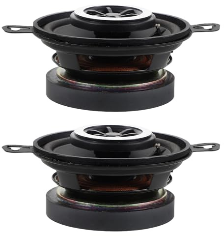 Gatuida Set Altoparlanti per Impianto Stereo per Auto 35 Coassiali Hifi Mini Tweeter Alta Efficienza e Clacson Elettrico Aggiornamento Audio Aftermarket Compatibile Veicoli