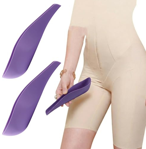 PYRUVAE 2 Piezas Urinario Portatil Mujer, Orinal Portatil De Silicona para Mujeres De Pie para Orinar, Urinario Femenino,Adecuado para Actividades,Al Aire Libre,Camping,Viajes,Senderismo(Morado)