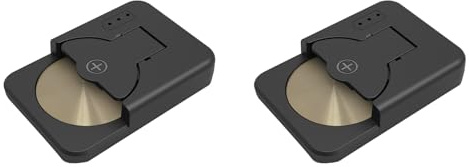 Agmoctz 2X Chargeur de Piles Bouton USB C pour LIR1025/1220/1254/1620/1632/2016/2025/2032/2430 Chargeur de Piles Bouton A