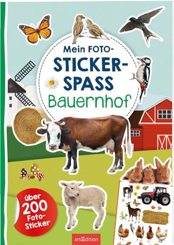 Mein Foto-Stickerspaß – Bauernhof: Über 200 Foto-Sticker | Stickerheft mit Foto-Stickern und illustrierten Szenen für Kinder ab 3 Jahren