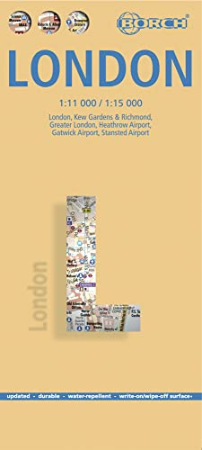 London 1 : 11 000 / 1 : 15 000 (Borch Maps)