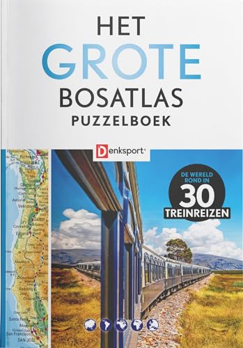 Denksport - Het Grote Bosatlas Puzzelboek - Treinreizen
