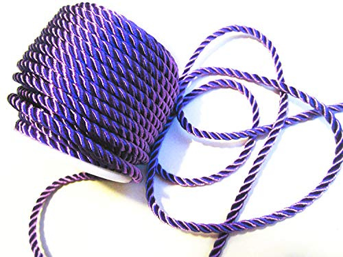 CaPiSo Kordel 15m x 4mm Drehkordel KORDELBAND Dekoband SCHLEIFENBAND Schnur (Lila)