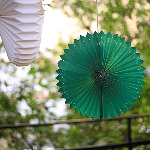 hellum Sunny Lampion wetterfest outdoor grün, Ø60cm, Stecker inkl. LED | Lampion außen wetterfest mit PVC-Beschichtung inkl. LED E14 warmweiß, Laternen für draußen wetterfest Party, Garten 523621