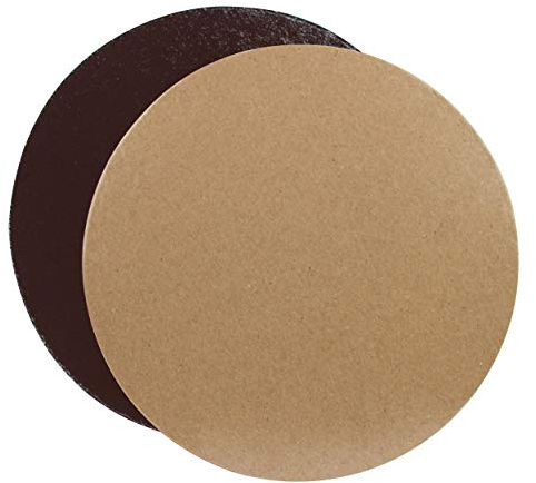 Lot de 10 Supports à Gâteau/Traiteur/Déco Ronds en Carton Couleurs et Dimensions au Choix (Chocolat/Praline, 22 cm)