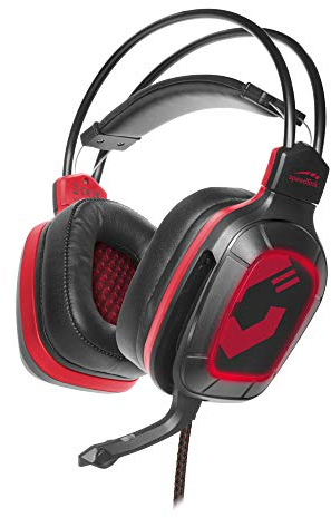 Speedlink DRAZE Gaming Headset - Gaming-Headset für den PC mit LED Beleuchtung, USB- und Klinkenstecker, schwarz