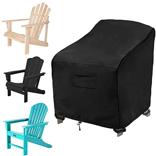 MRWiZMS Housse Chaise Jardin, Housse de Protection pour Chaise, Housse Fauteuil Jardin Exterieur, Protecteur de Chaise en Tissu Oxford 420d, Imperméable, Coupe-Vent, Résistant au Froid