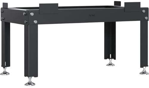 KRATKI Base para chimenea compatible con los modelos Amelia Oliwia Wiktoria y Felix, con 4 patas, altura regulable hasta 5 cm, color negro