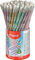 Maped - Graphitstifte - Glitter Deco Kollektion - Flasche mit 72 Bleistiften mit Radiergummi - glänzendes Design - ergonomische Dreiecksform - recyceltes Material ohne Holz