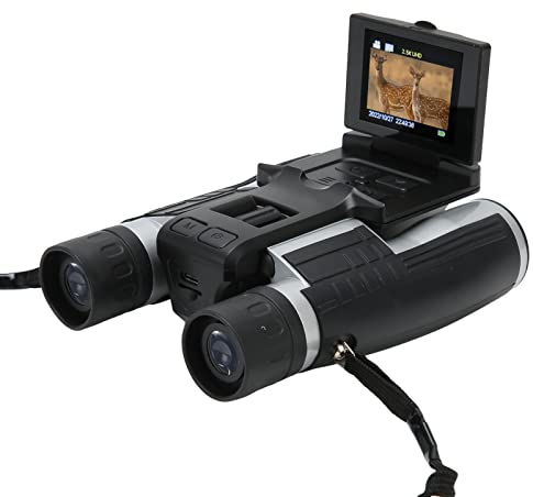 Digitales Fernglas mit Kamera, 2,4 Zoll Fernglas mit LCD Display für Erwachsene, 12 X 32 5 MP Video Fotorecorder Kamera Zum Beobachten von Vogelsport Fußballspielkonzerten