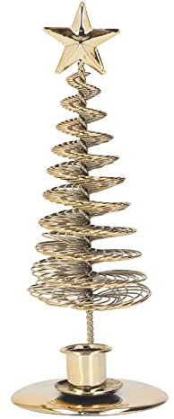 MISNODE Tannenbaum-Kerzenhalter, Metall-Kerzenhalter, Weihnachtsbaum-Kerzenhalter, Ornamente, Kerzenständer für Heimdekoration