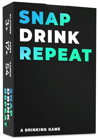 SNAP DRINK REPEAT Das ultimative Trinkspiel für Erwachsene, die dich betrunken machen und zum Lachen bringen, Spiele für Junggesellen- und Jungesellinnenabschiede, Spiele für Studentenverbindungen