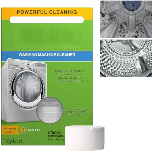 KOAHDE Washing Machine Cleaner Effervescent Tablets,Washer Deep Cleaning Tablets,Washing Machine Cleaner & Limescale Remover,Washing Machine Deep Cleaning