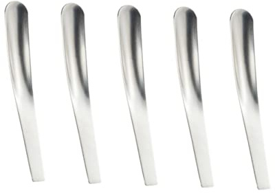 MAGICLULU Lot De 5 Mini Cuillères à Café Plates En Acier Inoxydable Poli, Compactes Et Antidérapantes, Pour Thé, Café, Dessert, Usage Domestique Et Restauration Professionnelle