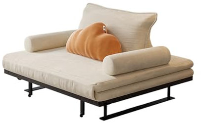 Ausziehbares Zweisitzer-Sofa, Couch, Klappbett für Wohnzimmer, Schlafzimmer, Balkon, multifunktional, faltbarer Schlafsessel
