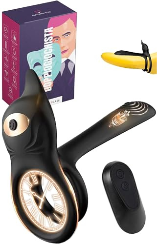 MySecretCase Anello Vibrante per Lui Cock Ring 9 Modalità Vibrazione Sexytoysys Coppia Stimolatore Clitoride Anello Pene Lui Effetto Ritardante Vibratoriper Coppia Vibratore per Uomo Masturbatore Uomo